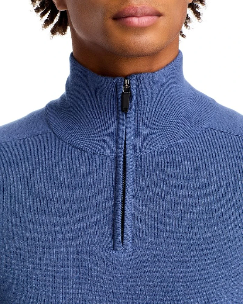 Tech Long Sleeve Quarter Zip Polo Sweater
