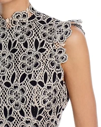 Contrast Lace Top