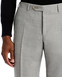 Capri Mélange Solid Slim Fit Dress Pants