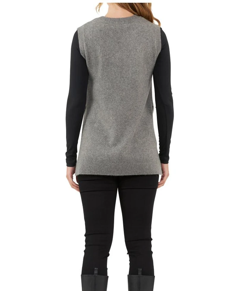 Josie Side Split Knit Vest