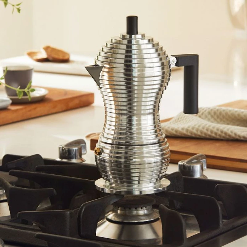 Pulcina Cast Aluminum 3 Cup Espresso Maker