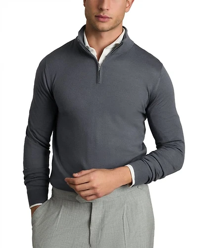 Half Zip Funnel Merino Sweater