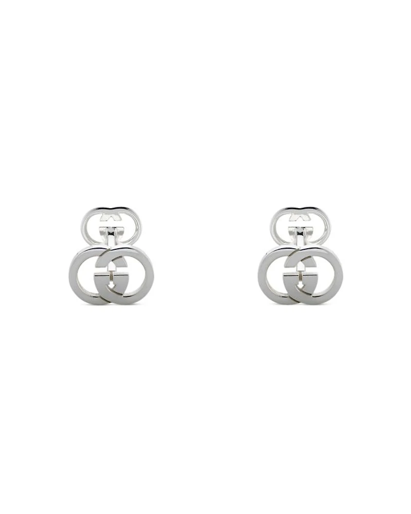 Men's Sterling Silver Interlocking G Polished Cufflinks