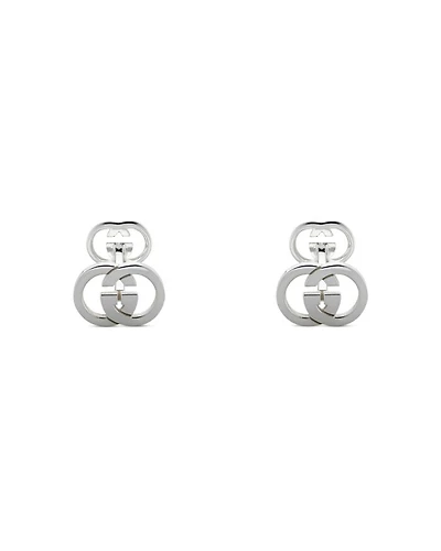 Men's Sterling Silver Interlocking G Polished Cufflinks