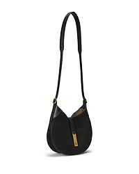Polo ID Suede and Leather Small Shoulder Bag