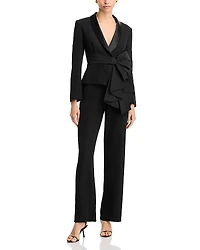 Aidan Mattox Bow Trim Jumpsuit