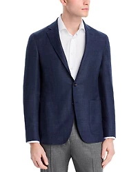 Kei Melange Hopsack Unstructured Regular Fit Sport Coat