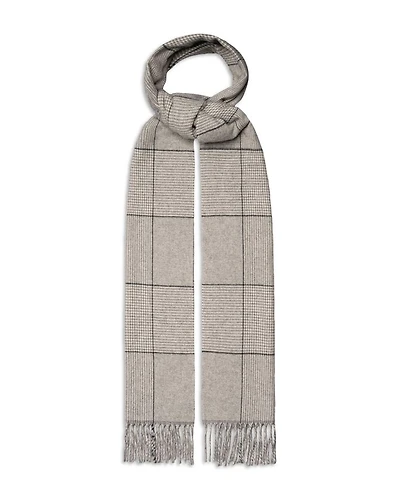 Prince Of Wales Check Cashmere Scarf