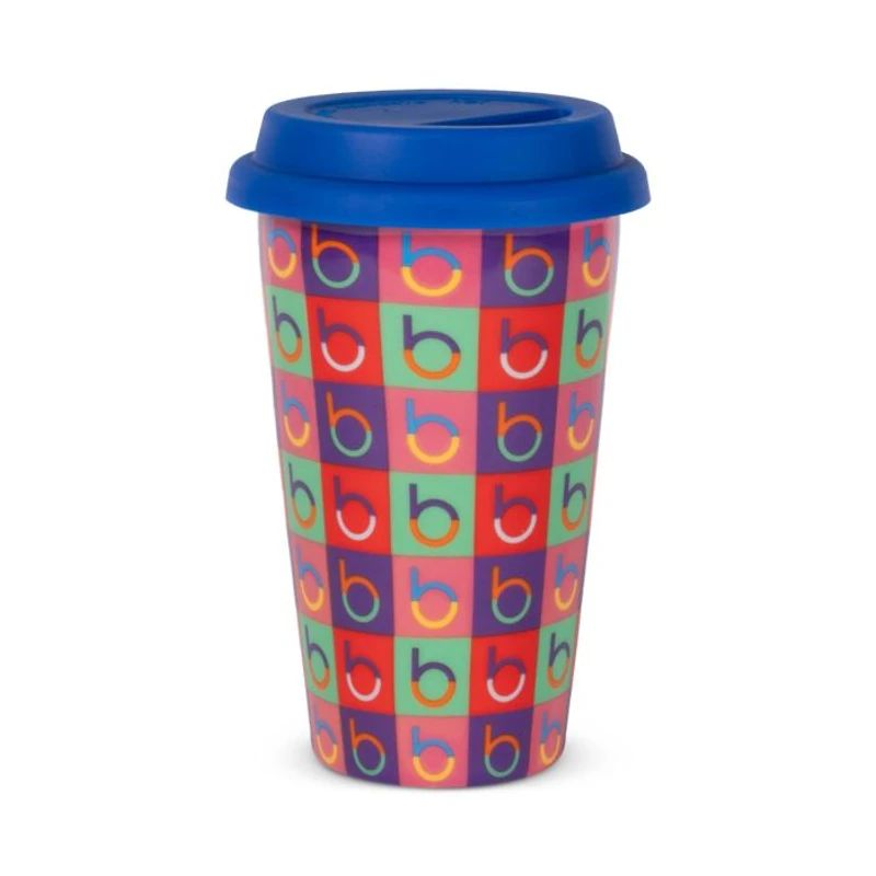 Bloomingdale's Ceramic Travel Mug with Silicone Lid - Exclusive