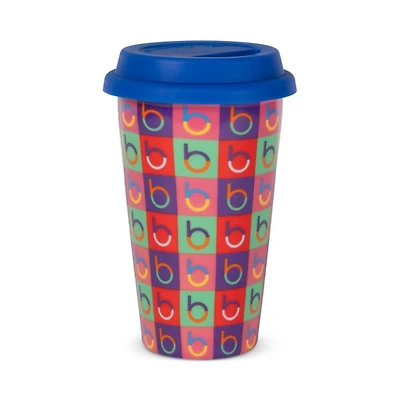 Bloomingdale's Ceramic Travel Mug with Silicone Lid - Exclusive