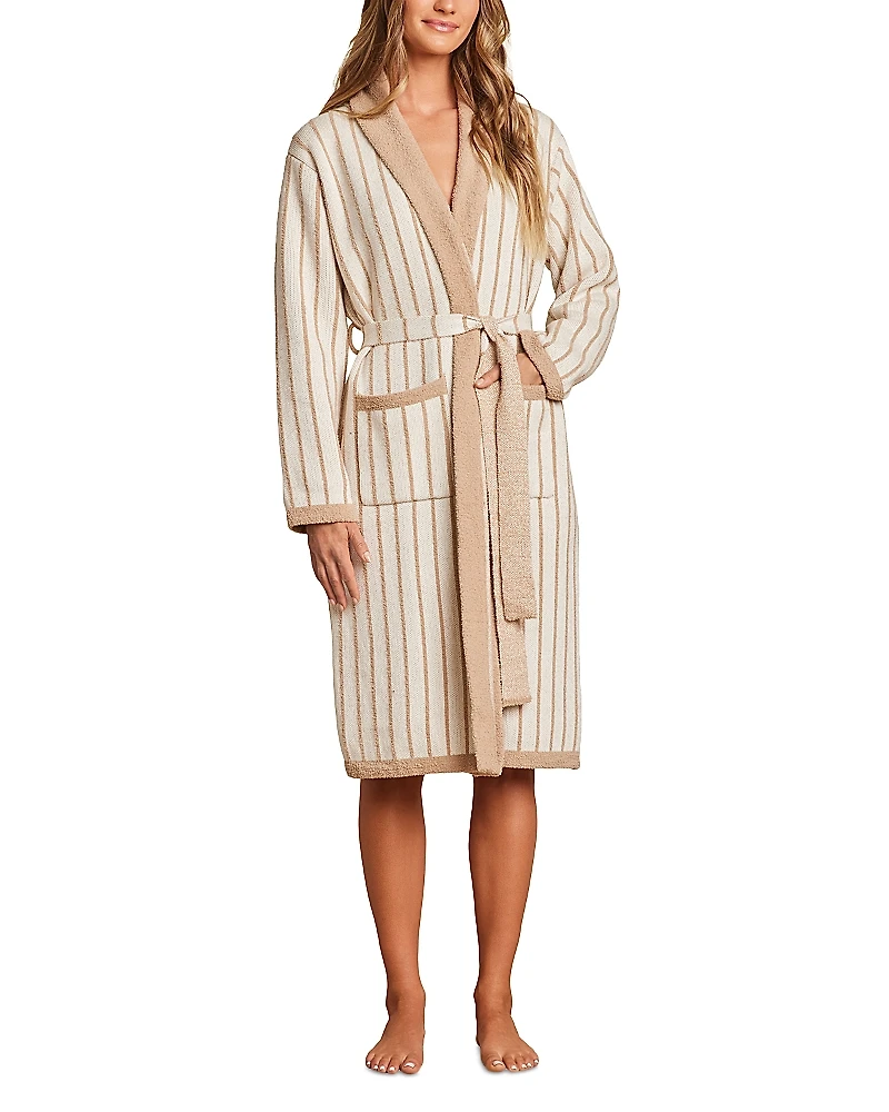 Barefoot Dreams CozyChic Pinstriped Robe