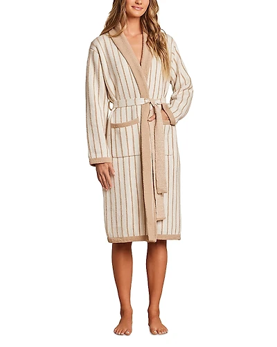 Barefoot Dreams CozyChic Pinstriped Robe