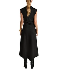 Harlan Twill Jersey Midi Dress