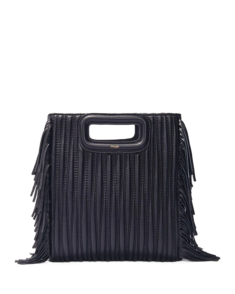 Maje Quilted Leather M Bag