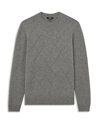Vince Wool Argyle Regular Fit Sweater