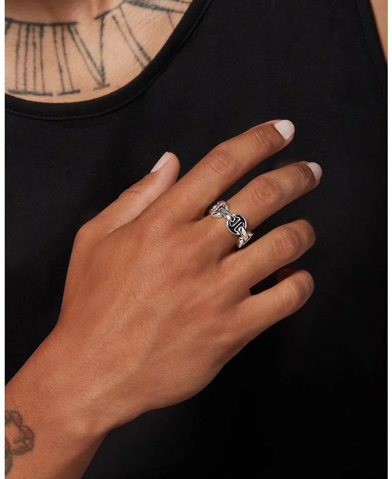 Men's Sterling Silver Brute Classic Tri Link Ring