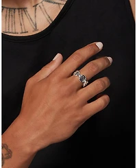 Men's Sterling Silver Brute Classic Tri Link Ring
