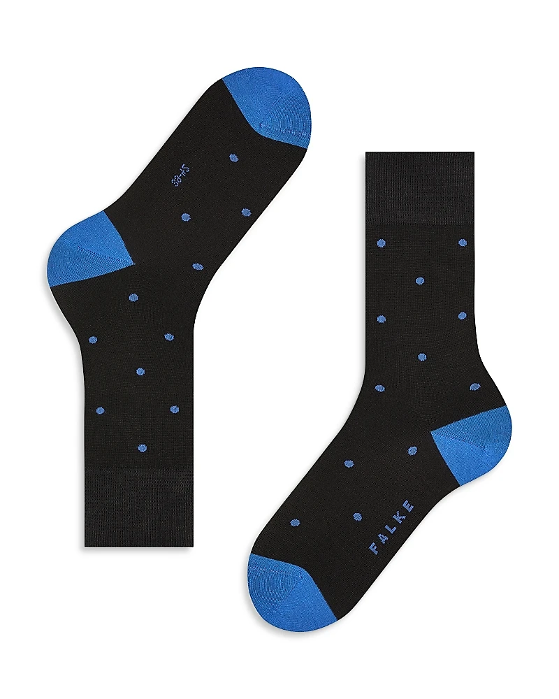 Falke Mercerized Cotton & Nylon Dot Dress Socks