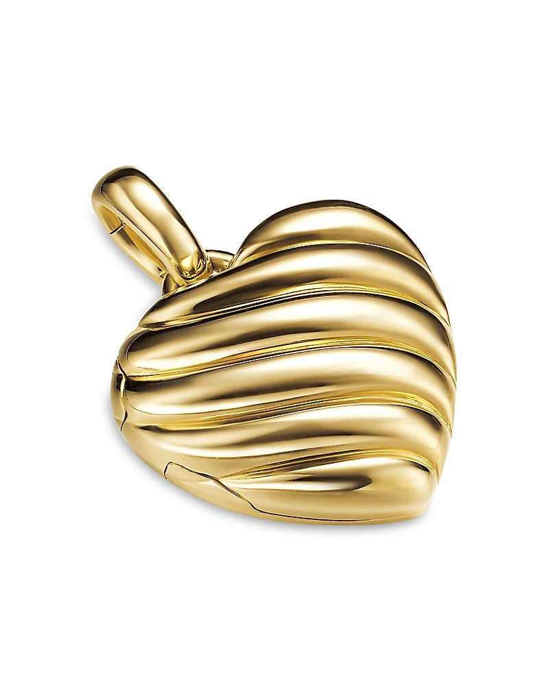David Yurman Sculpted Cable Heart Locket