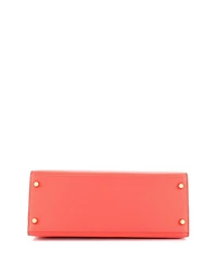 Pre-Owned HERMES Pre-Owned Hermes Kelly 28 Handbag Red Epsom with Gold Hardware