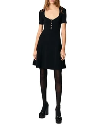 Rib Knit Short Dress