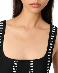 Short Jacquard Knit Dress