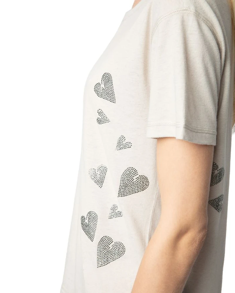 Marta Pcl Embellished Heart Tee