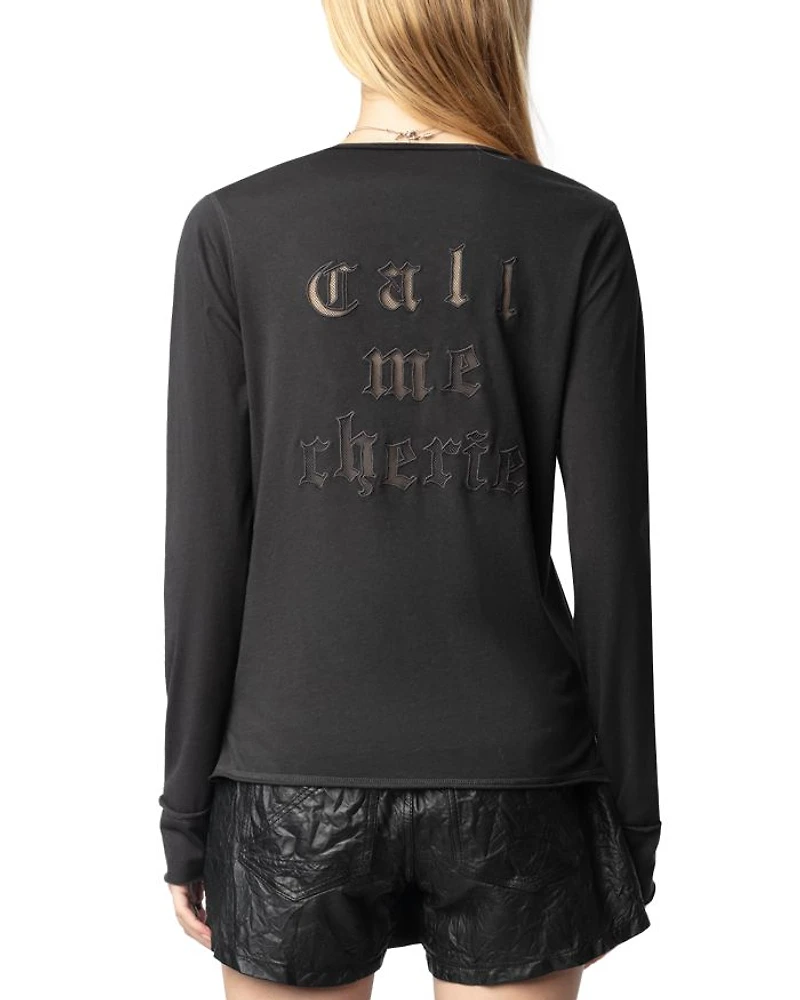 Tunisian Long Sleeve Tee