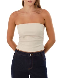 Lamarque Giada Faux Leather Tube Top