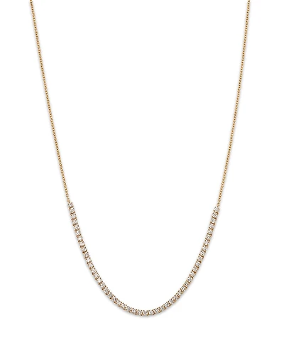 Moon & Meadow 14K Yellow Gold Lab Grown Diamond Collar Necklace, 18