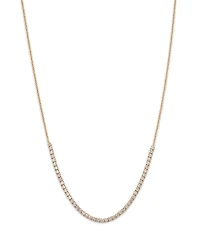 Moon & Meadow 14K Yellow Gold Lab Grown Diamond Collar Necklace, 18
