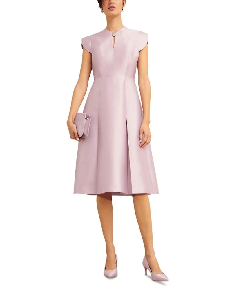 Rhea Pleated Skirt Dress