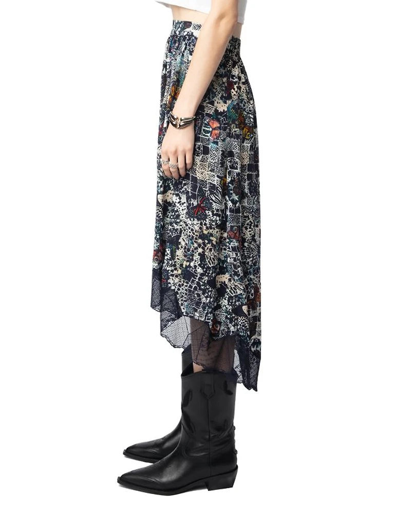 Joslin Lace Trim Midi Skirt