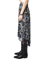 Joslin Lace Trim Midi Skirt