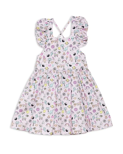 Worthy Threads Girls' Ruffle Sleeve Dress