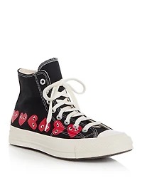 Comme Des Garcons Play x Converse Unisex Chuck 70 Heart High Top Sneakers