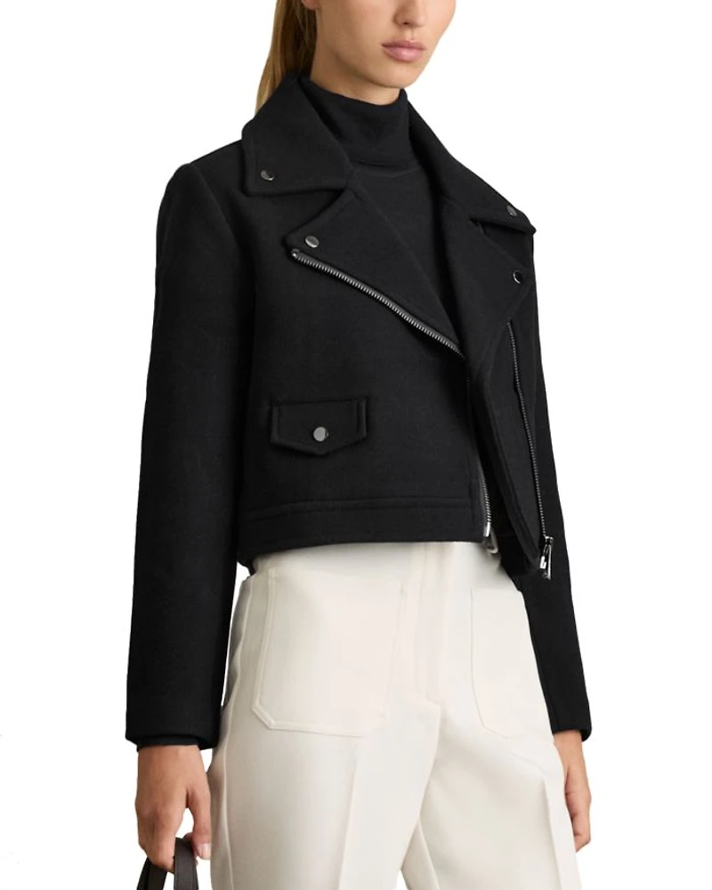 Arlow Wool Blend Biker Jacket