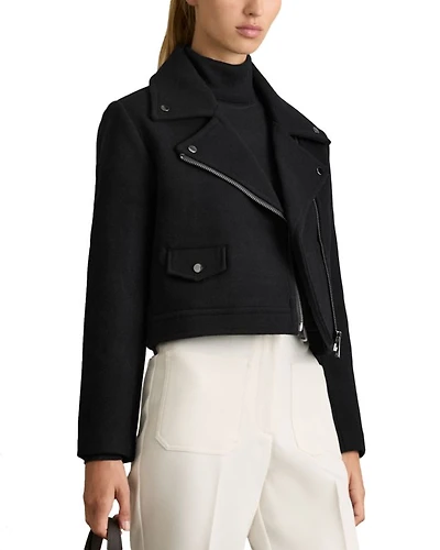 Arlow Wool Blend Biker Jacket