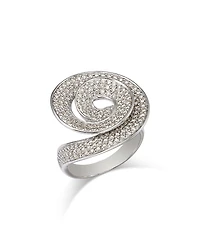 Bloomingdale's Fine Collection Diamond Swirl Ring