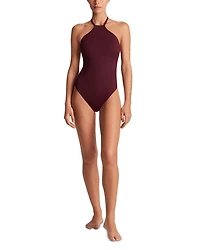 Modern Halter Neck Swimsuit