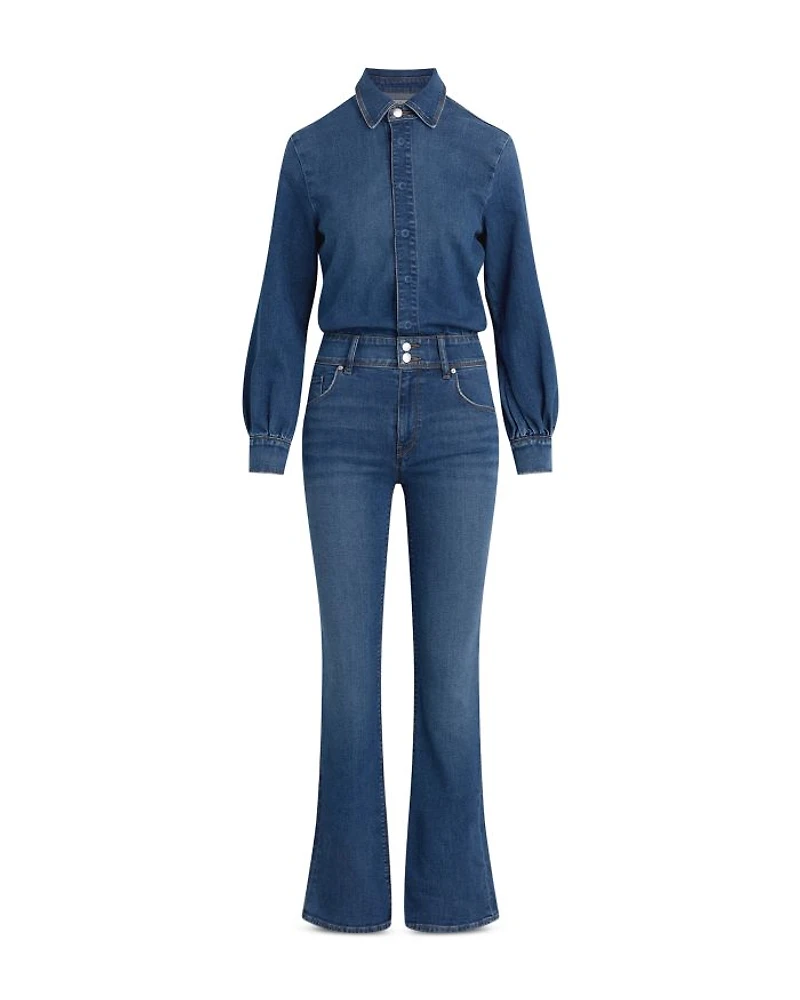 The Designer Denim Jumpsuit