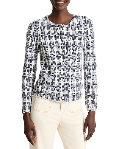Nic+Zoe Stacked Medallions Knit Jacket