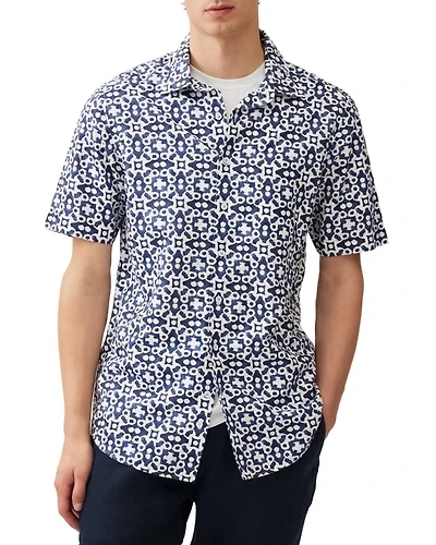 Palliser Bay Regular Fit Short Sleeve Linen Shirt