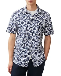 Palliser Bay Regular Fit Short Sleeve Linen Shirt