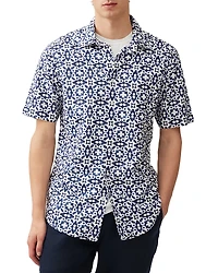 Rodd & Gunn Palliser Bay Regular Fit Short Sleeve Linen Shirt