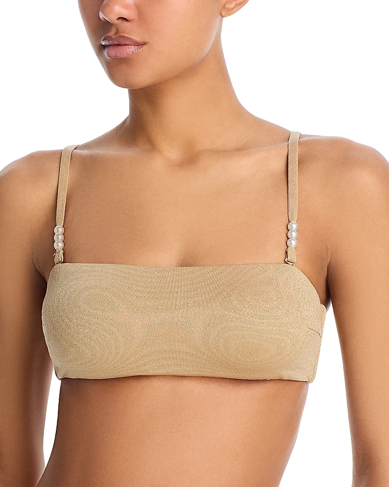 Aqua Bandeau Bikini Top - Exclusive