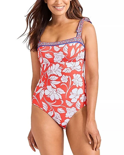 Island Cays Citrus Coral One Piece Swimsuit