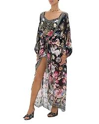 Silk Swim Cover-Up Kaftan