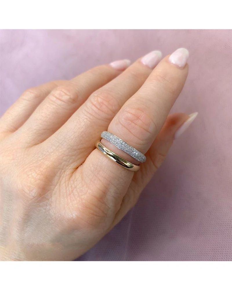 14K Yellow Gold Kate Diamond Pavé Ring, 0.32 tcw