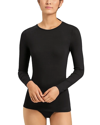 Hanro Cotton Seamless Long Sleeve Top
